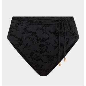 Zimmermann Wylie Textured High-Waist Bikini Bottom 3